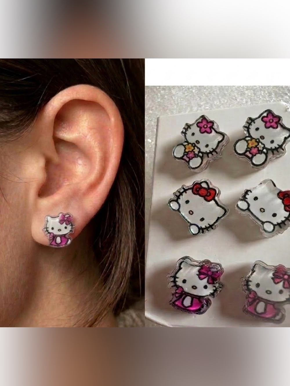 🆕Hello Kitty: Adult & Kids Stud Earring Set